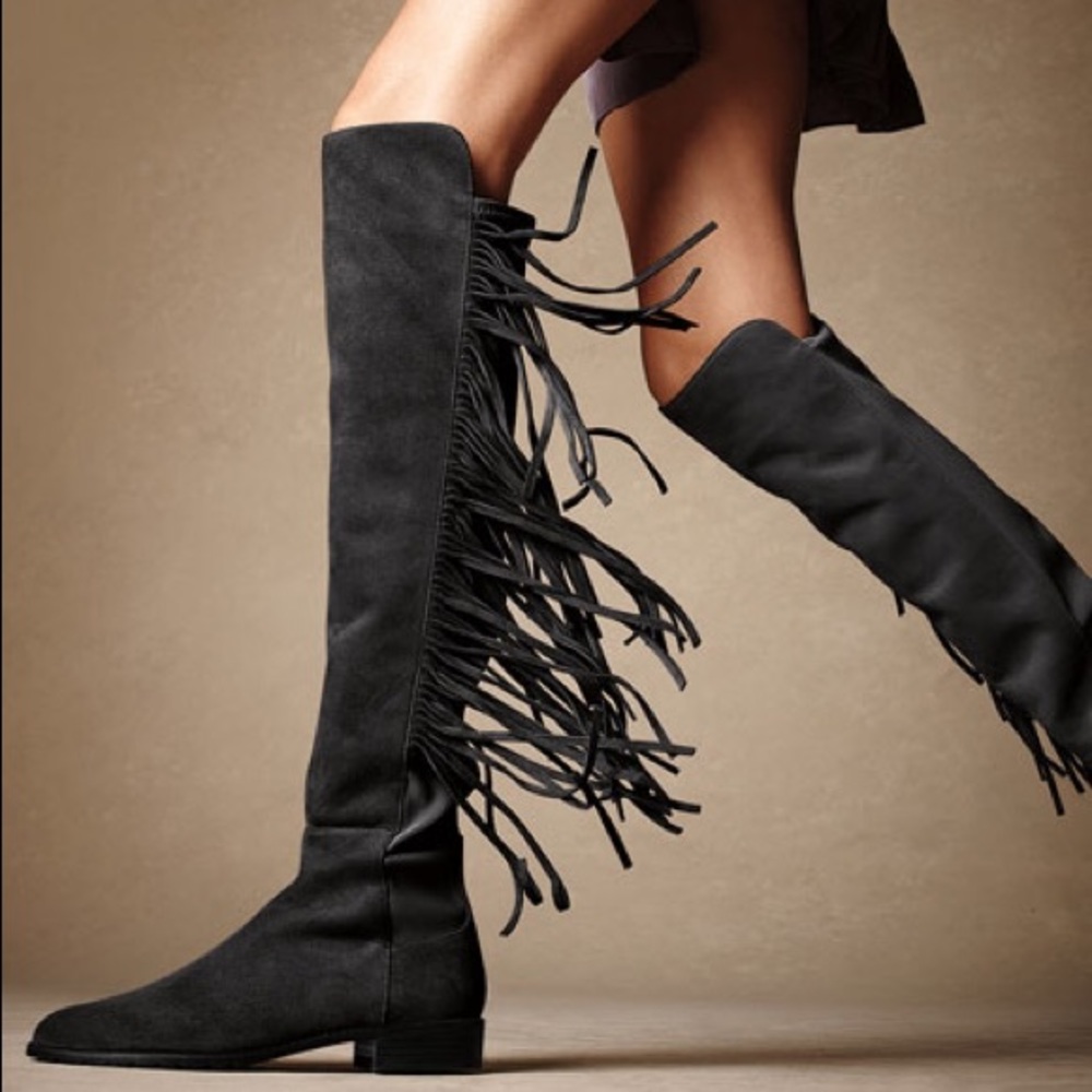 Stuart Weitzman Fringe Boots