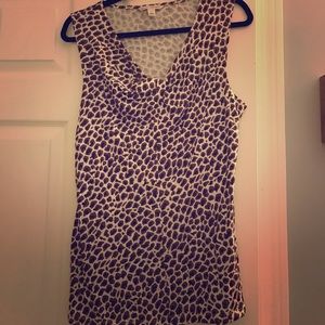 Giraffe print tank