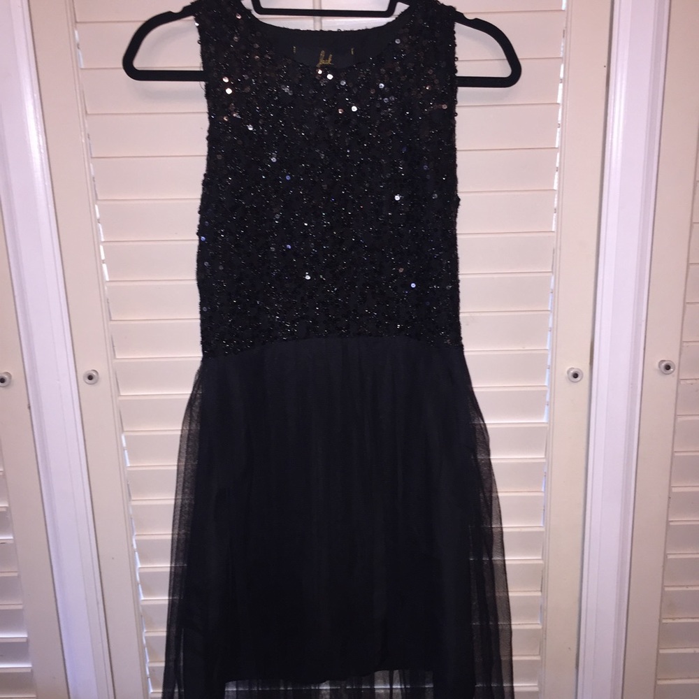 Jack by BB Dakota Black Sequin & Tulle Dress