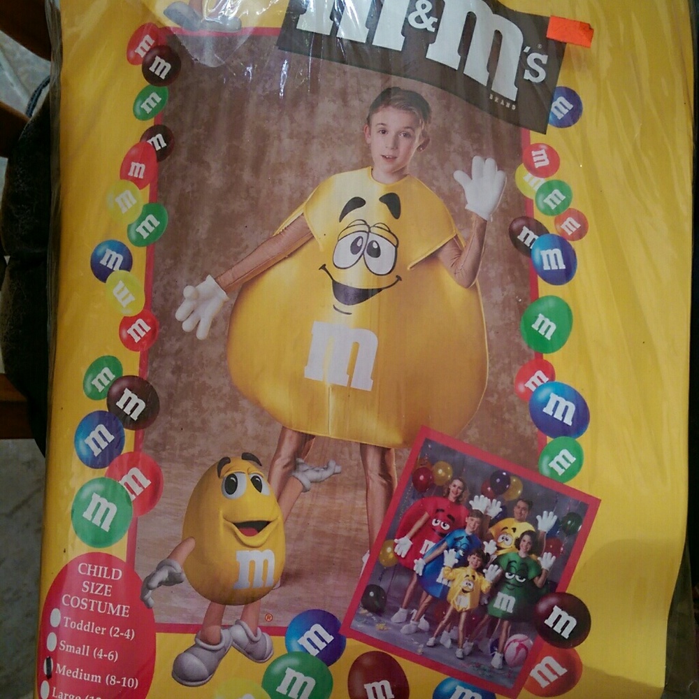 Yellow m&m costume