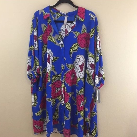 Melissa McCarthy Seven hi lo floral top - Picture 5 of 5