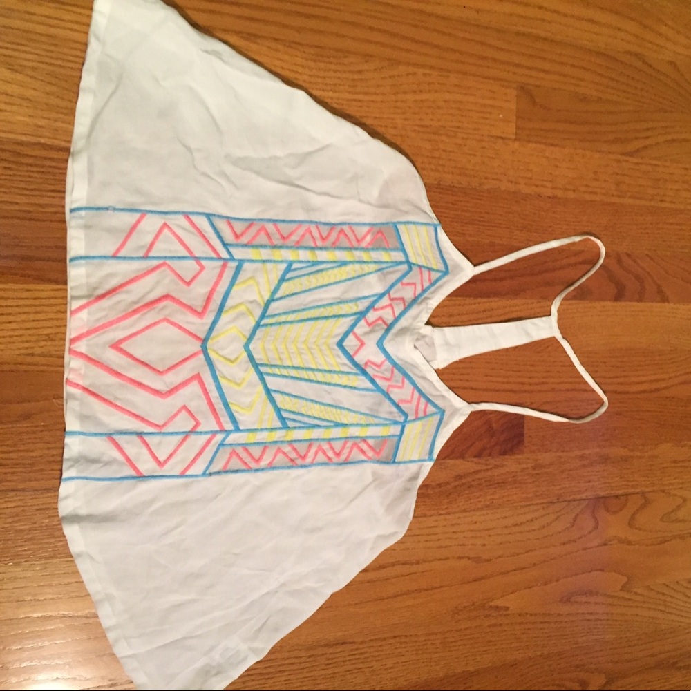 LF Kiwi Tucker Neon Embroidered Tank Top