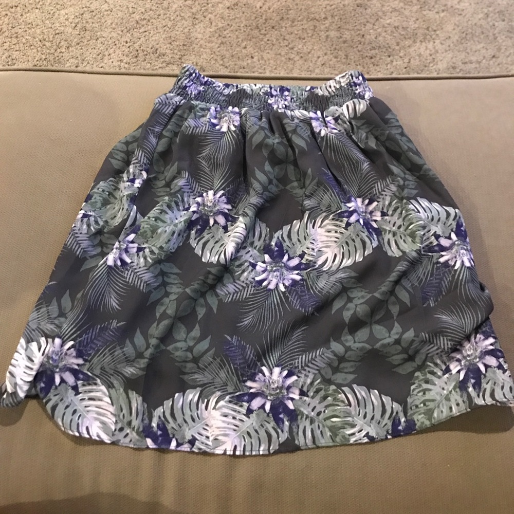 High-Waisted Floral Skirt
