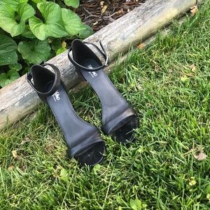 Black Strapped Heels