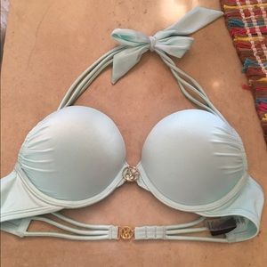 VS light blue bombshell strapped bikini top