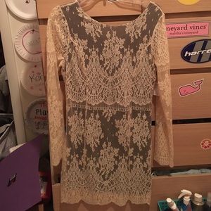 Free people short lace dress - size small