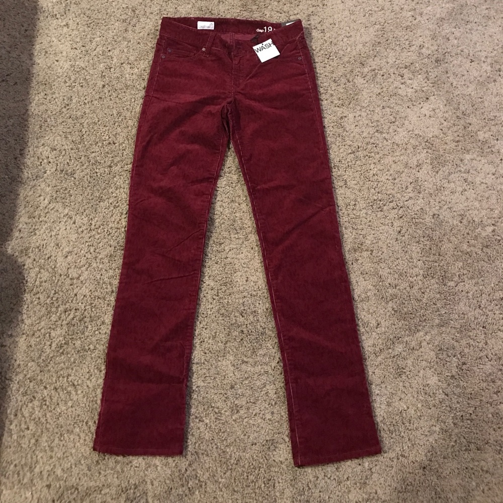 Maroon Corduroy Pants