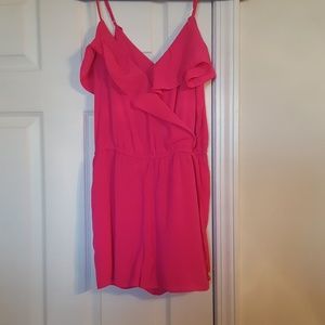Hot pink romper