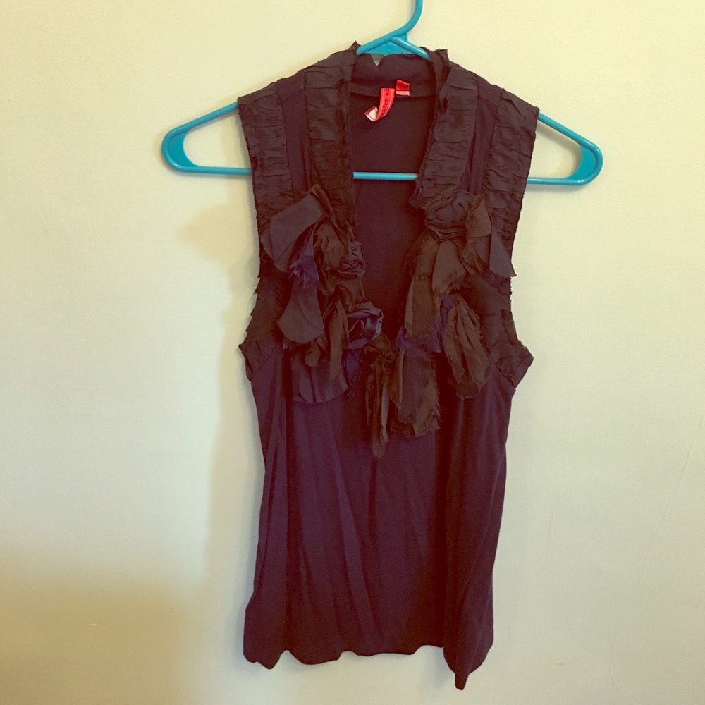 One.September deep blue top