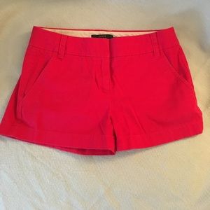 J. Crew red chino shorts size 0