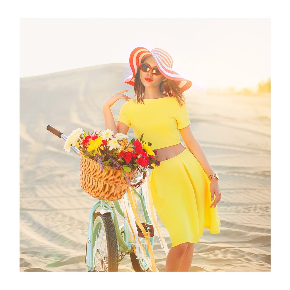 Dirty Ballerina crop top and skirt set.