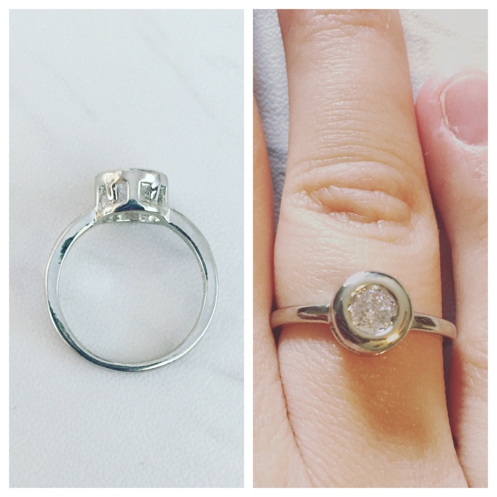 5 ⭐️ Rated! Sterling Silver Bezel Set Ring