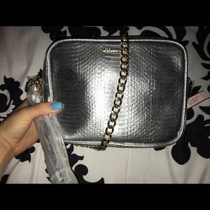 Silver Victoria's Secret  Cross-body Purse