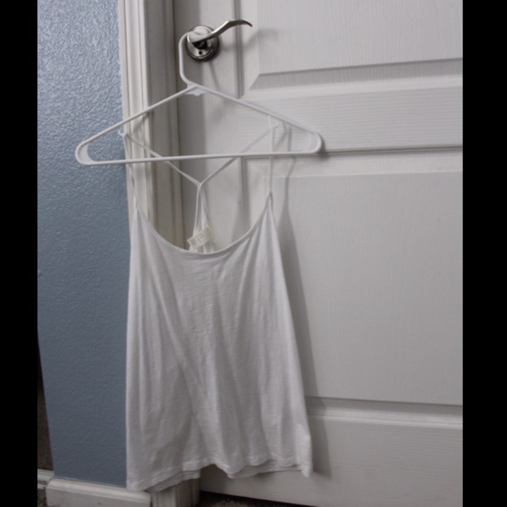 White H&M sheer tank top