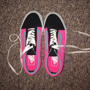 Pink and Blue Old Skool Vans