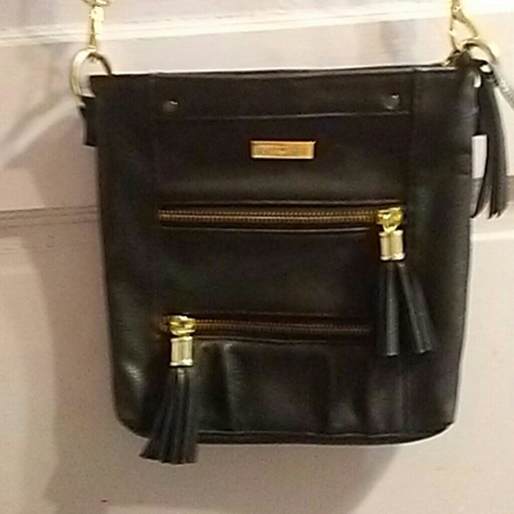 Black Tasseled Crossbody