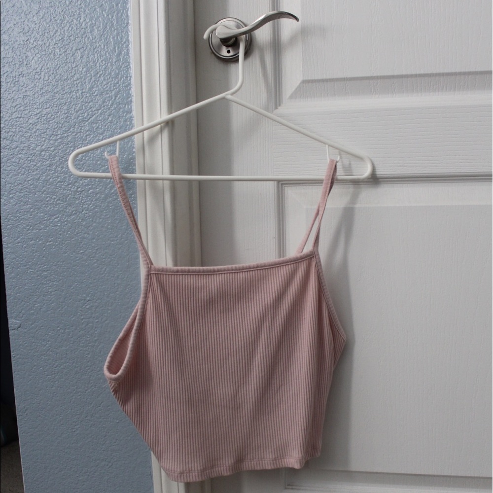Baby pink crop top