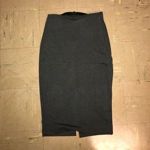 H&M grey pencil skirt