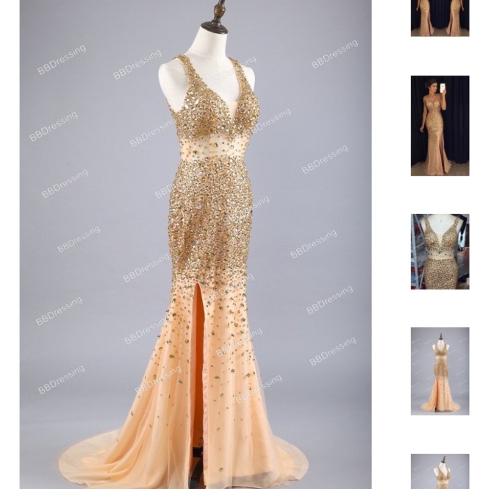 Champagne mermaid dress