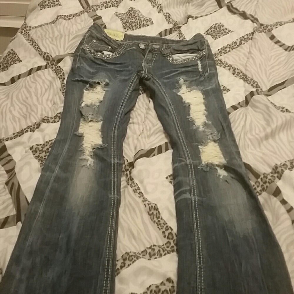 Rhinestone jeans