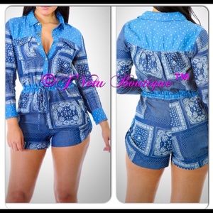 Denim Romper