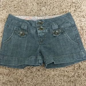 Boom Boom dark denim jean shorts sz 1