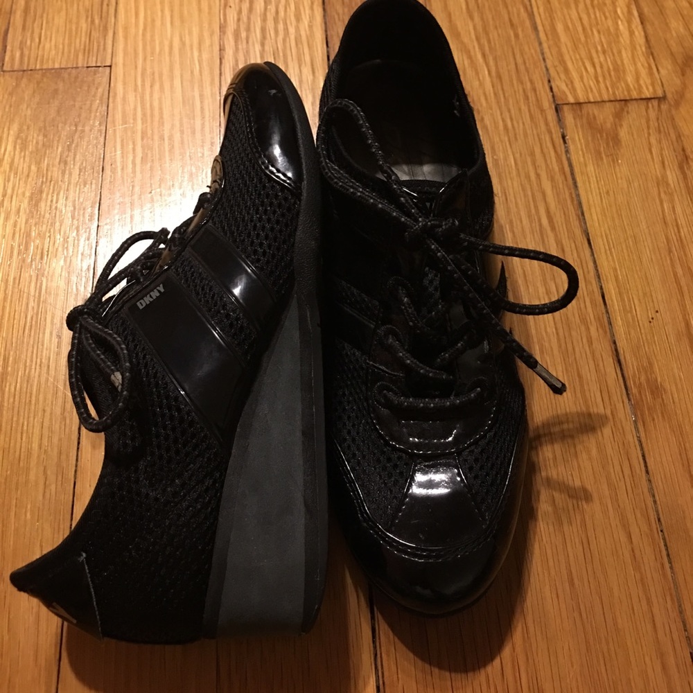 DKNY wedge casual sneaker shoes!