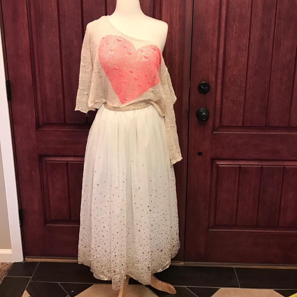 Girls Cat and Jack tutu skirt 14/16 top sz XL