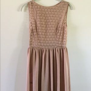 American Apparel Lace Nude/Light Pink Dress