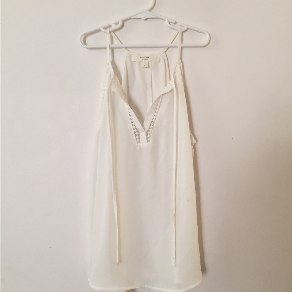 White tank top