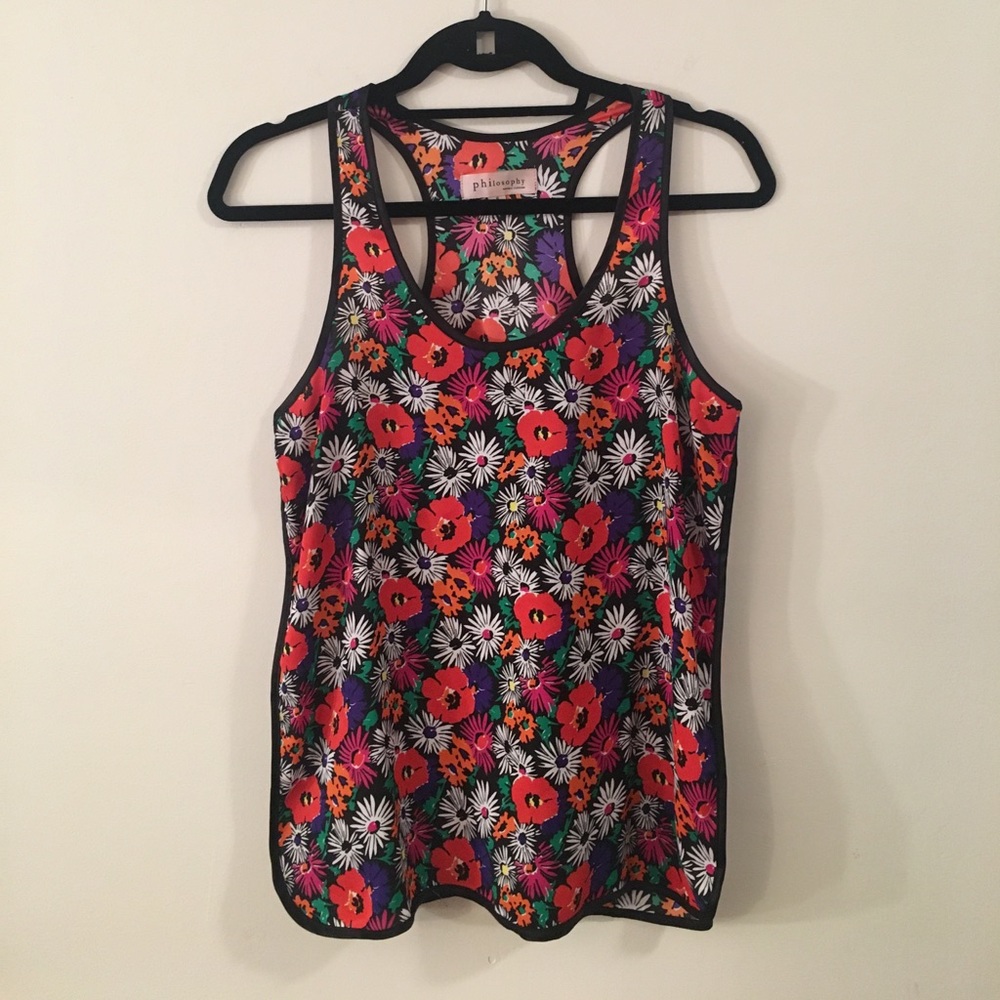 Philosophy Retro Floral Print Top