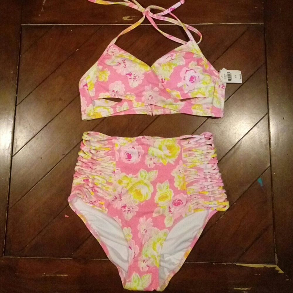 2 piece Pink Swim Suit