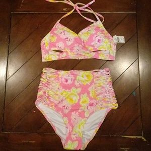 2 piece Pink Swim Suit