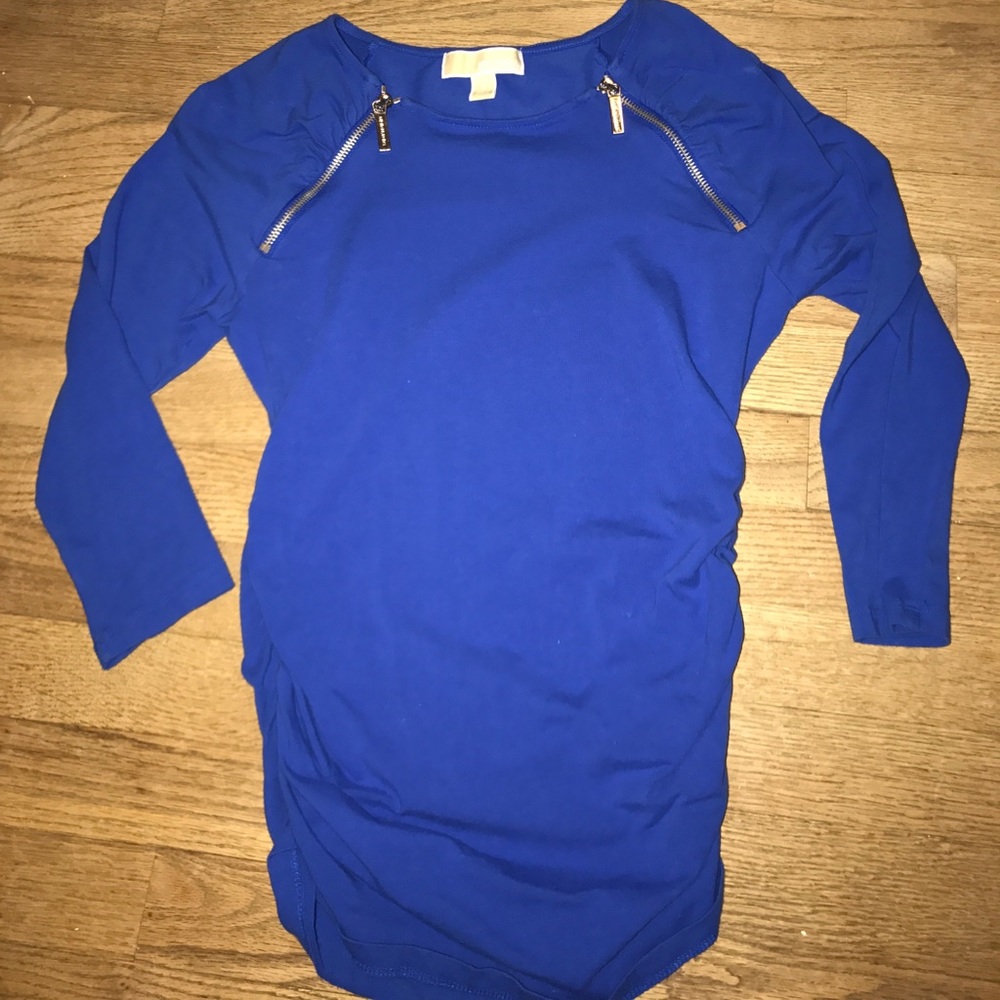 Blue Michael Kors 3/4 sleeve top