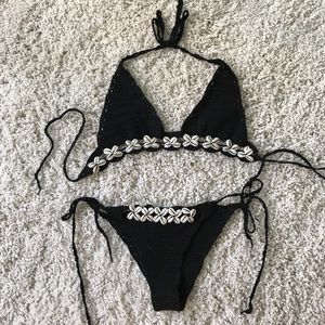 two piece set shell bikini