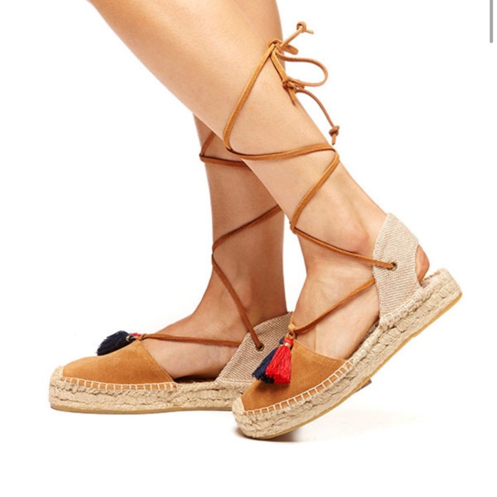 Brand New Soludos Platoform Gladiator Sandals