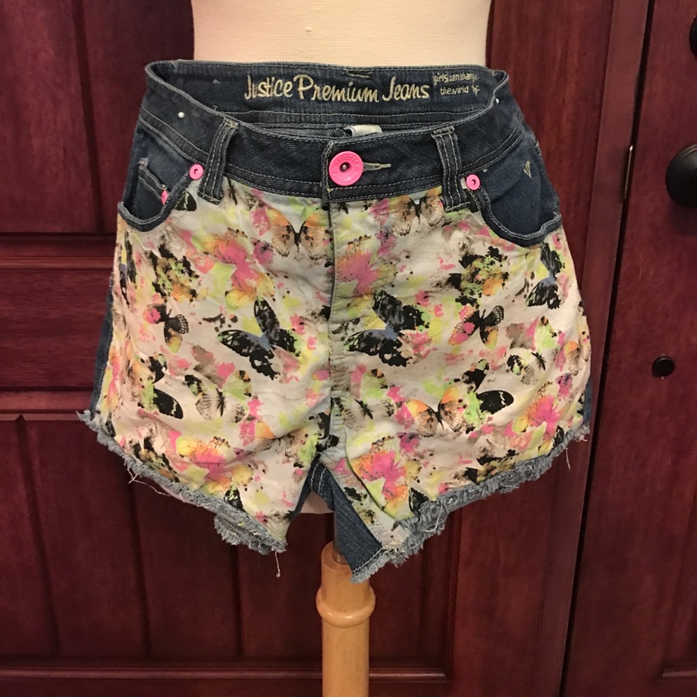 Girls justice premium Jean shorts size 18