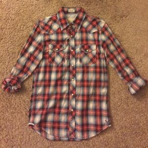 Plaid button up American Eagle