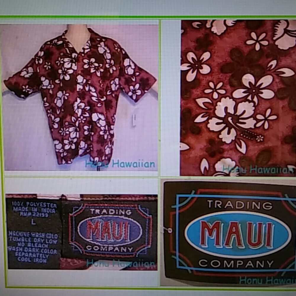 Maui Trading Company mens Hawaiian shirt. Large