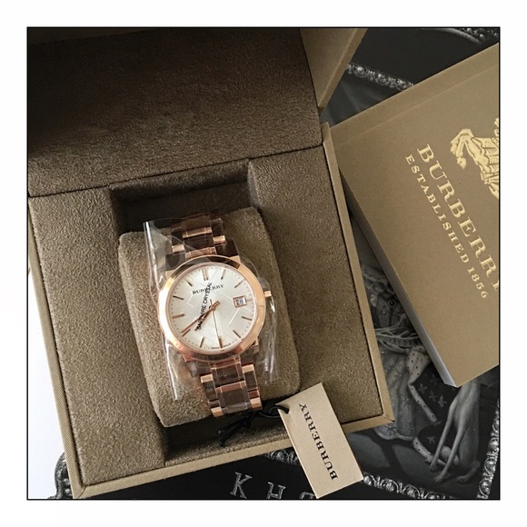 🛑SALE🛑Burberry 34mm Rose Gold-Plated City Watch - Picture 5 of 8