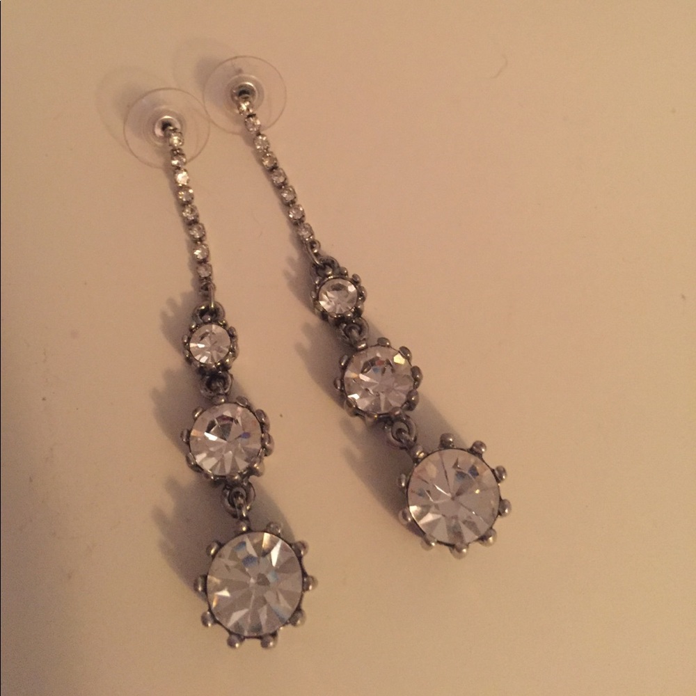 Givenchy Drop Silver Earrings! - image 1
