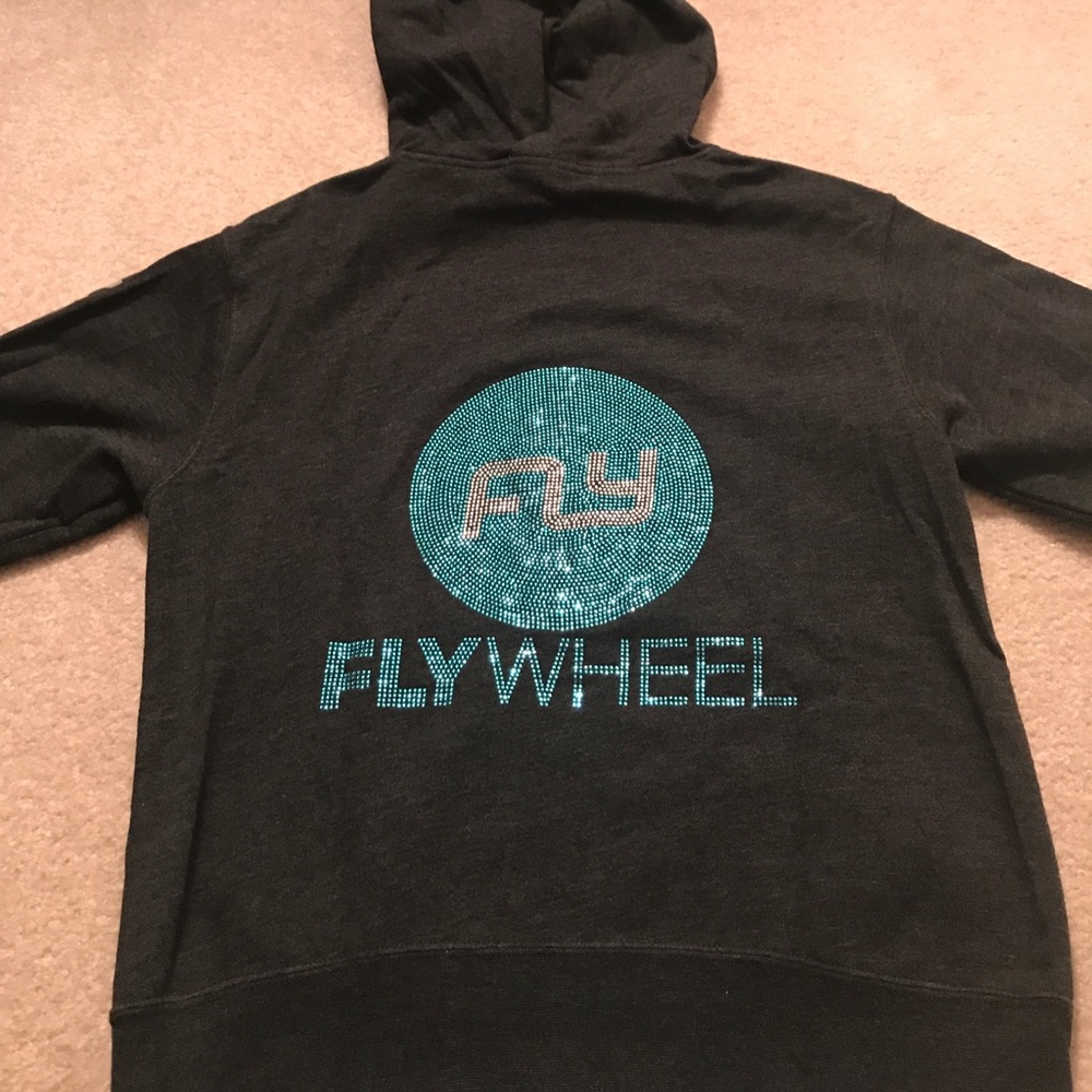Flywheel bling zip up hoodie