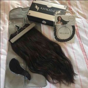 Bellami Hair Extensions Brown 20" Kahleesi Collec.