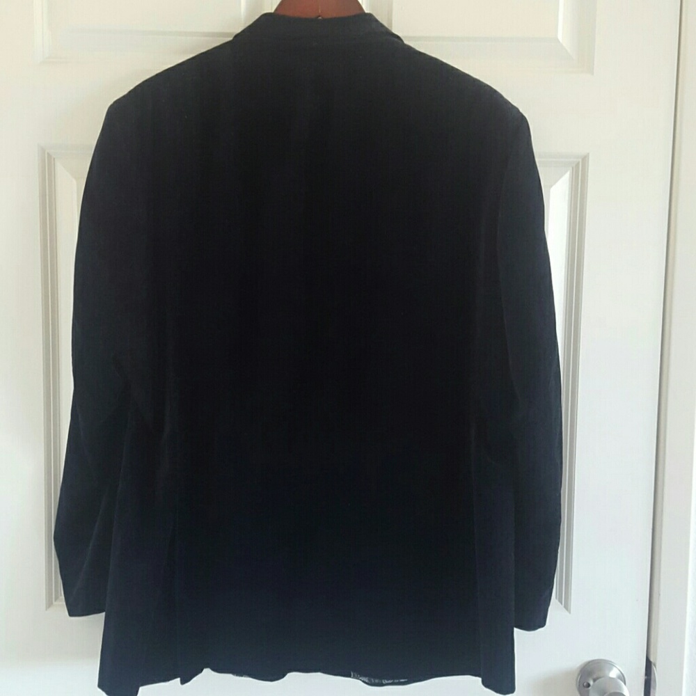 Men Faux Suede Blazer - Picture 3 of 7