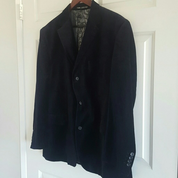 Men Faux Suede Blazer - Picture 4 of 7