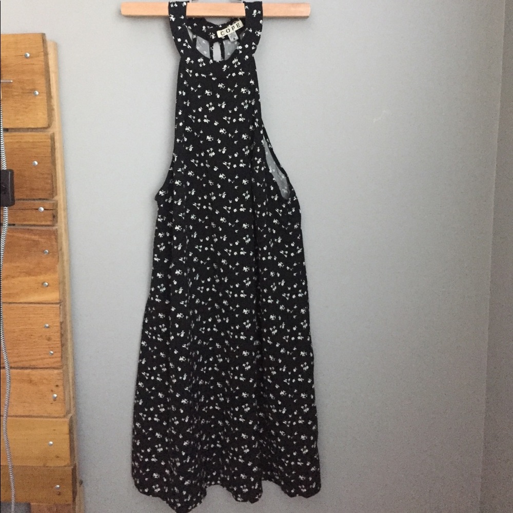 Urban Outfitters black and white floral dress