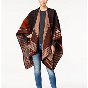 Anne Klein Split Wrap Poncho