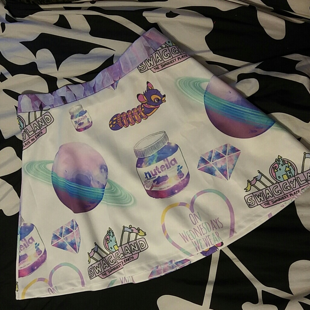 Pastel goth tumblr aesthetic skirt