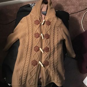 Light brown sweater jacket