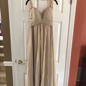 Gorgeous champagne bridesmaid dress